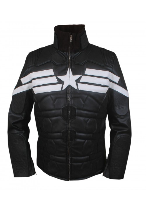 Men's Captain America Winter Soldier Black Jacket